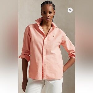 Ralph Lauren Peach Button-Down Shirt